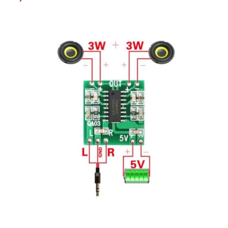 Kit PAM 8403 mini power amplifier class D
