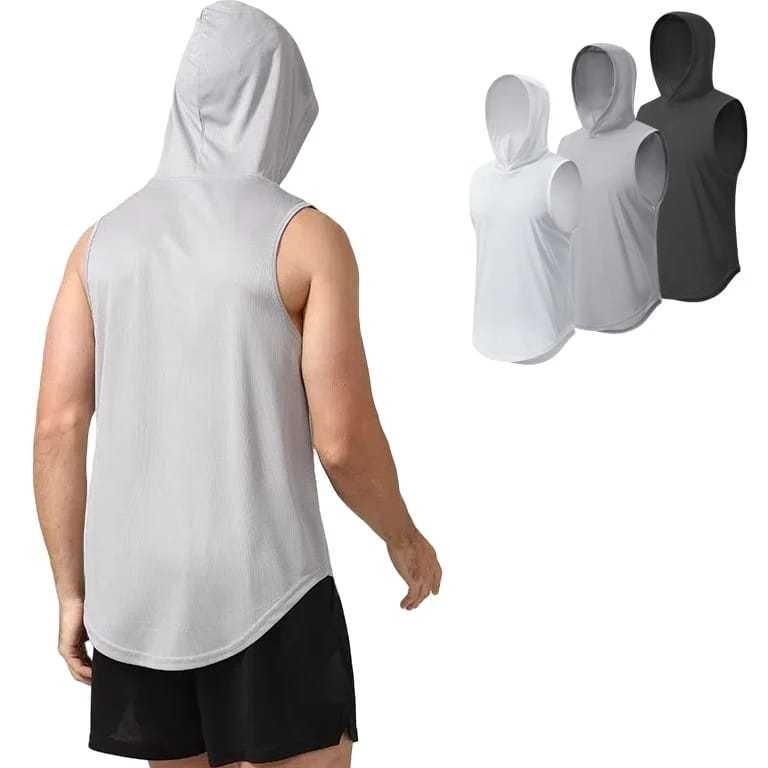 Paling Sesuai PREMIUM Singlet Gym Pria Hoodie Hodie Baju Training Pria Hoodie Hodie  Kaos Singlet Tr
