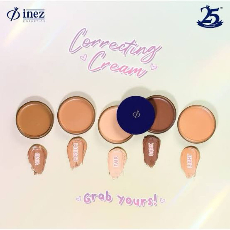 INEZ CORRECTING CREAM| FOUNDATION CREAM WATERPROOF