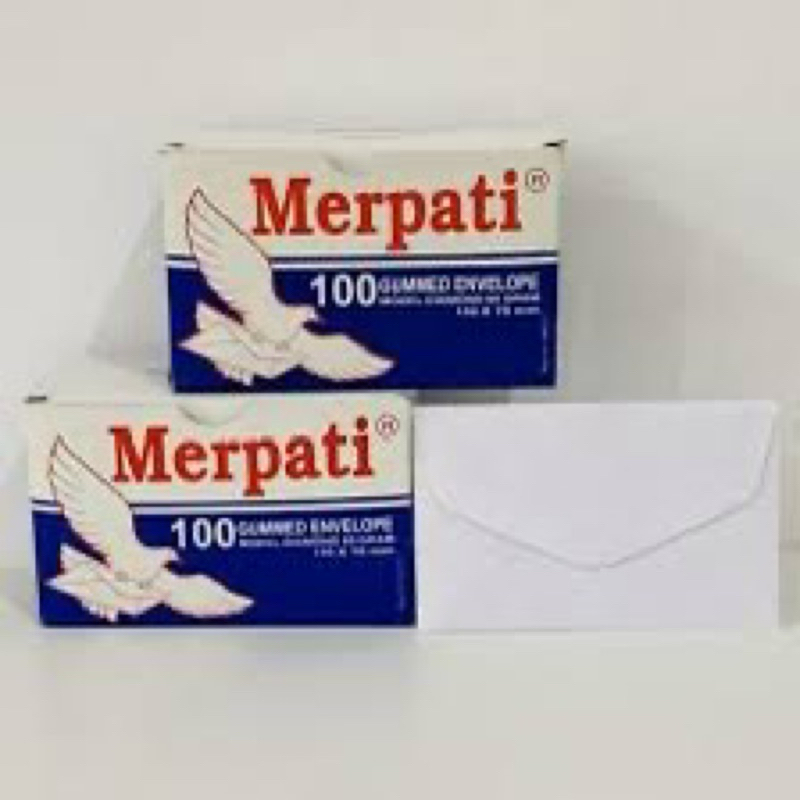 

Amplop Merpati Kecil sudah ada lem perekatnya halus dan tebal isi 100 biji