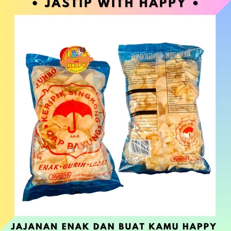 

Harga Meriah Keripik Ceriping Singkong Asin Gurih Cap Payung 2gram Khas Salatiga