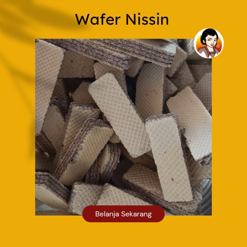 

WAFER NISSIN KILOAN/ CAMILAN MAK'E/ CEMILAN WAFER NISSIN/ JAJANAN WAFER/ WAFER COKLAT/ SNACK KILOAN