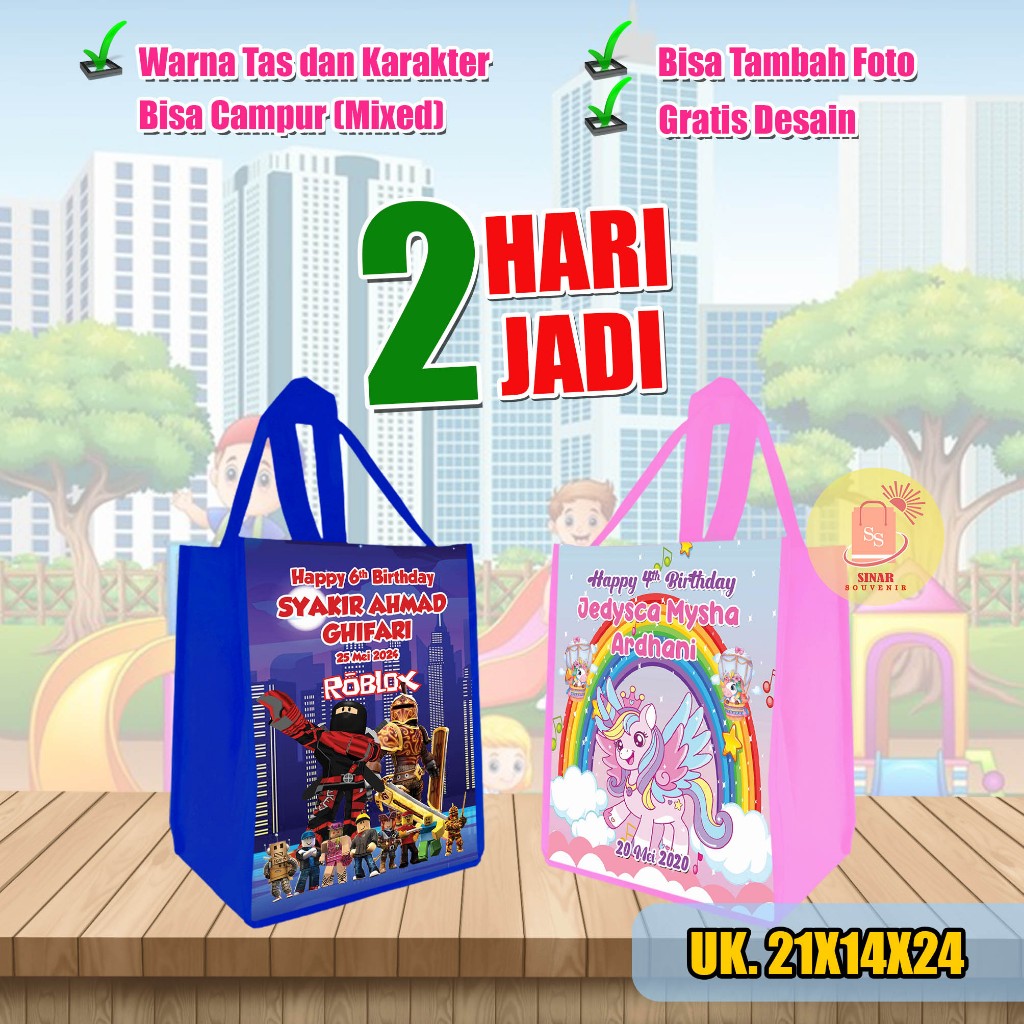 

TERMURAH GOODIE BAG ULTAH KFC CUSTOM UK 21x14x24