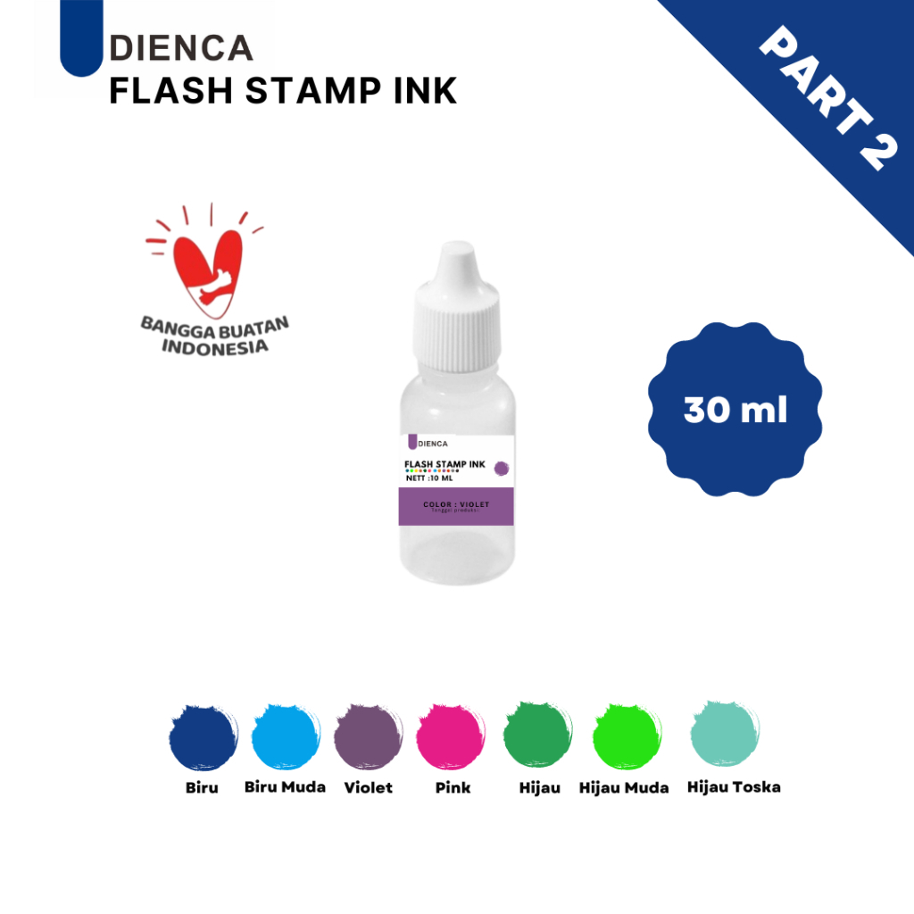 

Dienca Flash Stamp Ink - Tinta Stempel 30ml PART 2