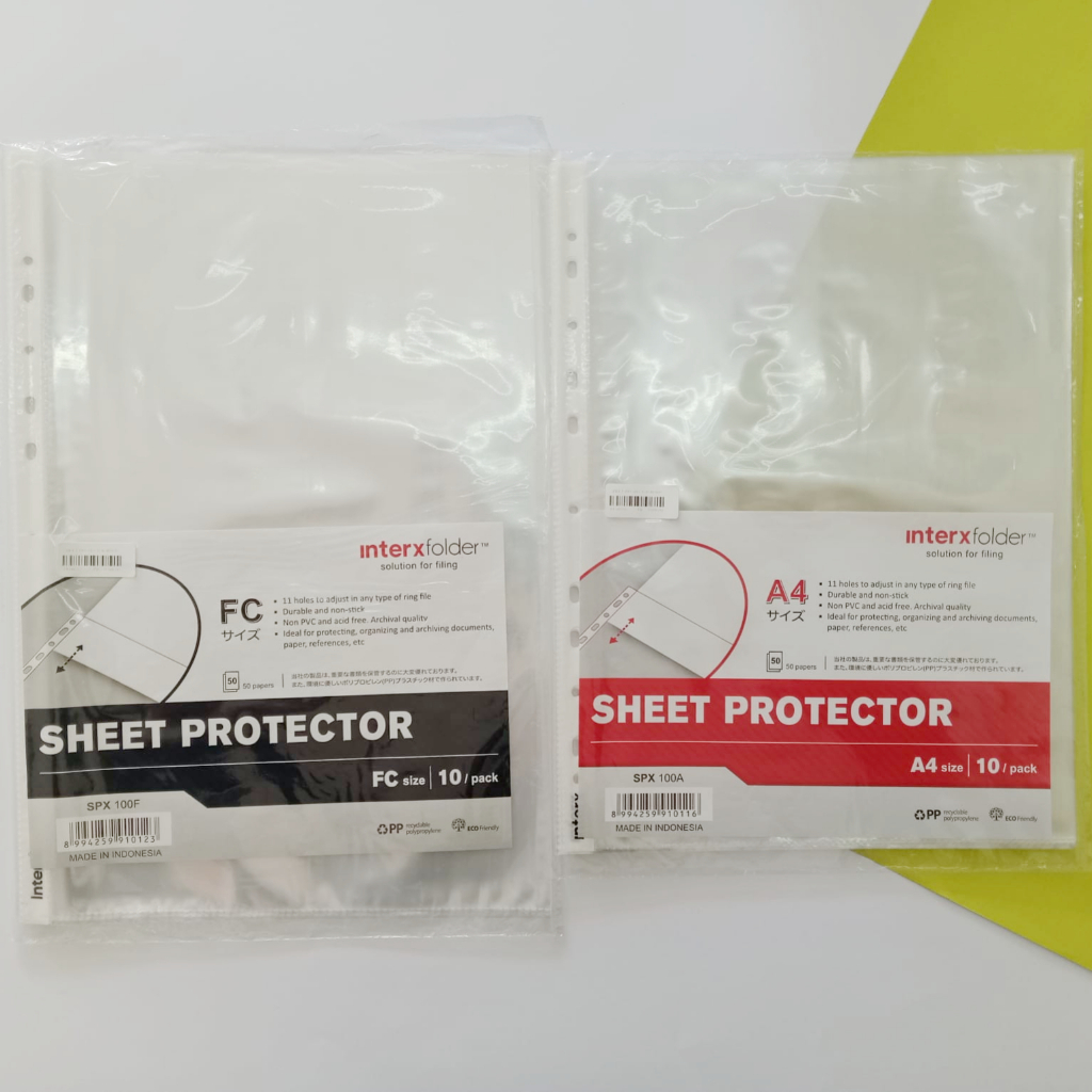 

DM- Pocket Folio InterXfolder isi 10 lembar | Sheet Protector F4 InterX ORIGINAL