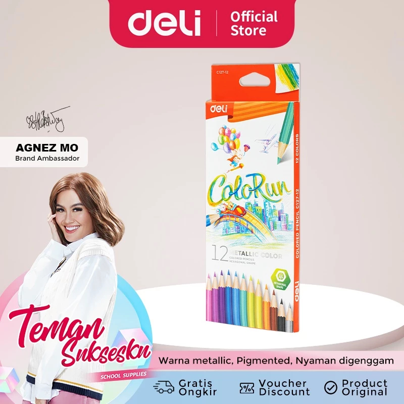 

DELI COLORED PENCIL | C127-12 | PENSIL WARNA DELI