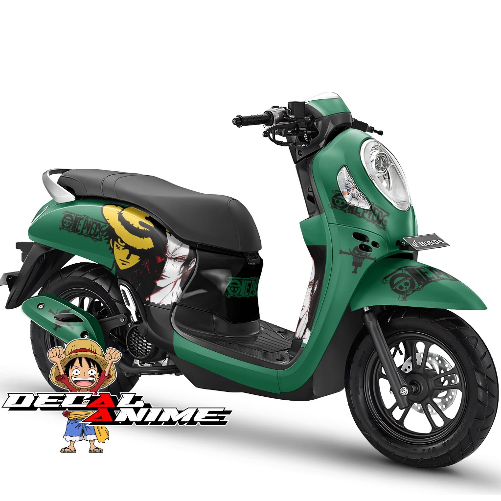 [Decal Anime] Decal Scoopy Full body + Dashboard Stiker full body Scoopy FI ESP Prestige ONE Piece
