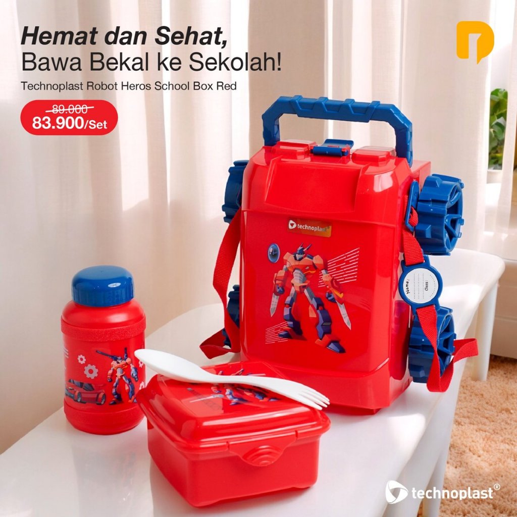 Technoplast Robot Heros School Box Red