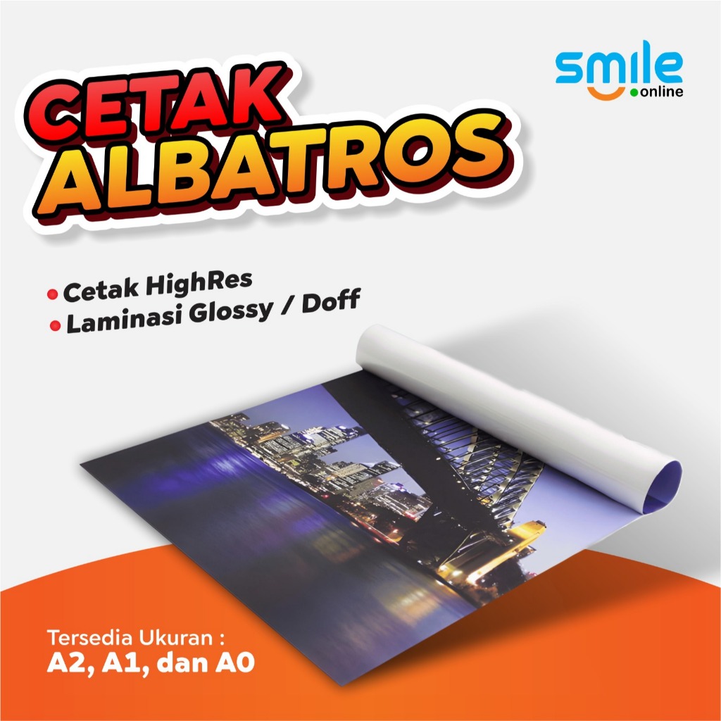 CETAK POSTER BESAR KERTAS  ALBATROSUKURAN A2 A1 A0 PRINT PLOT