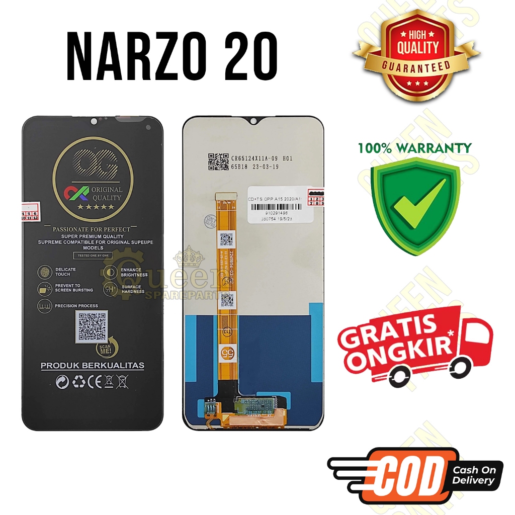 Lcd Touchscreen NARZO 20 Original OEM Lcd REALME NARZO 20