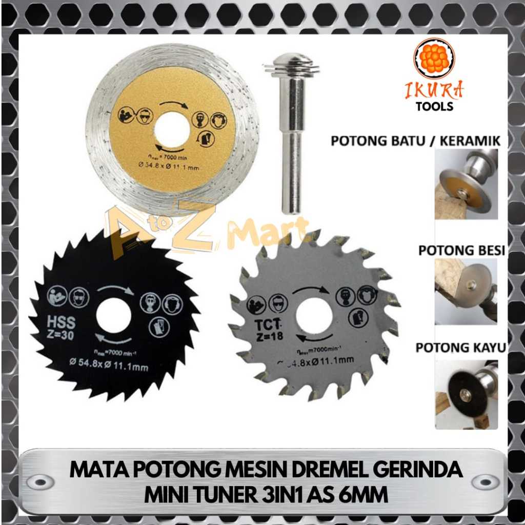 KEPALA MATA GERGAJI MESIN BOR GERINDA GURINDA DREMEL DEREMEL GRINDER MINI TUNER CIRCULAR CUTTER CUTT