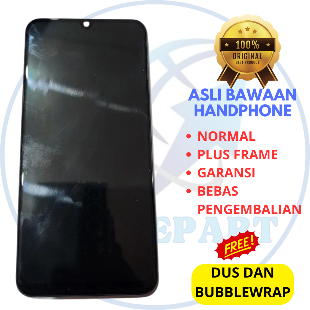 lcd samsung a50s original copotan - plus frame - a30 - a50 - finger print On - super amoled - ori ca