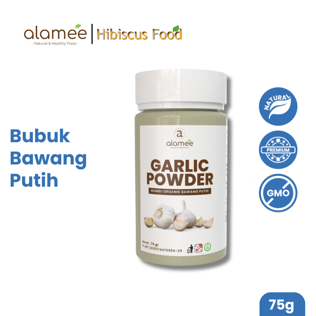 

Bawang Putih Bubuk Garlic Seasoning Powder Bumbu Masak Dapur Organik Rempah Rimpang Murni Asli 75g