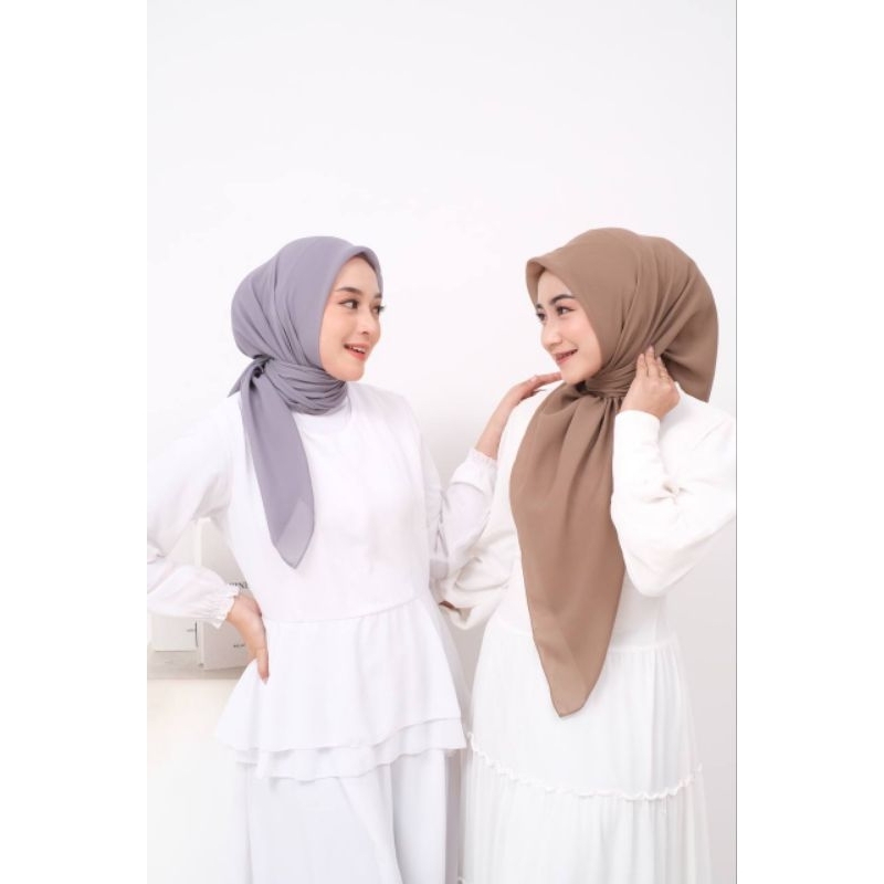 Plain Square Hijab ByIzza