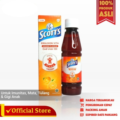 Store Magic Scott'S Emulsion Vita Orange 200 Ml - Scott Emulsion, Minyak Ikan, Multivitamin Anak