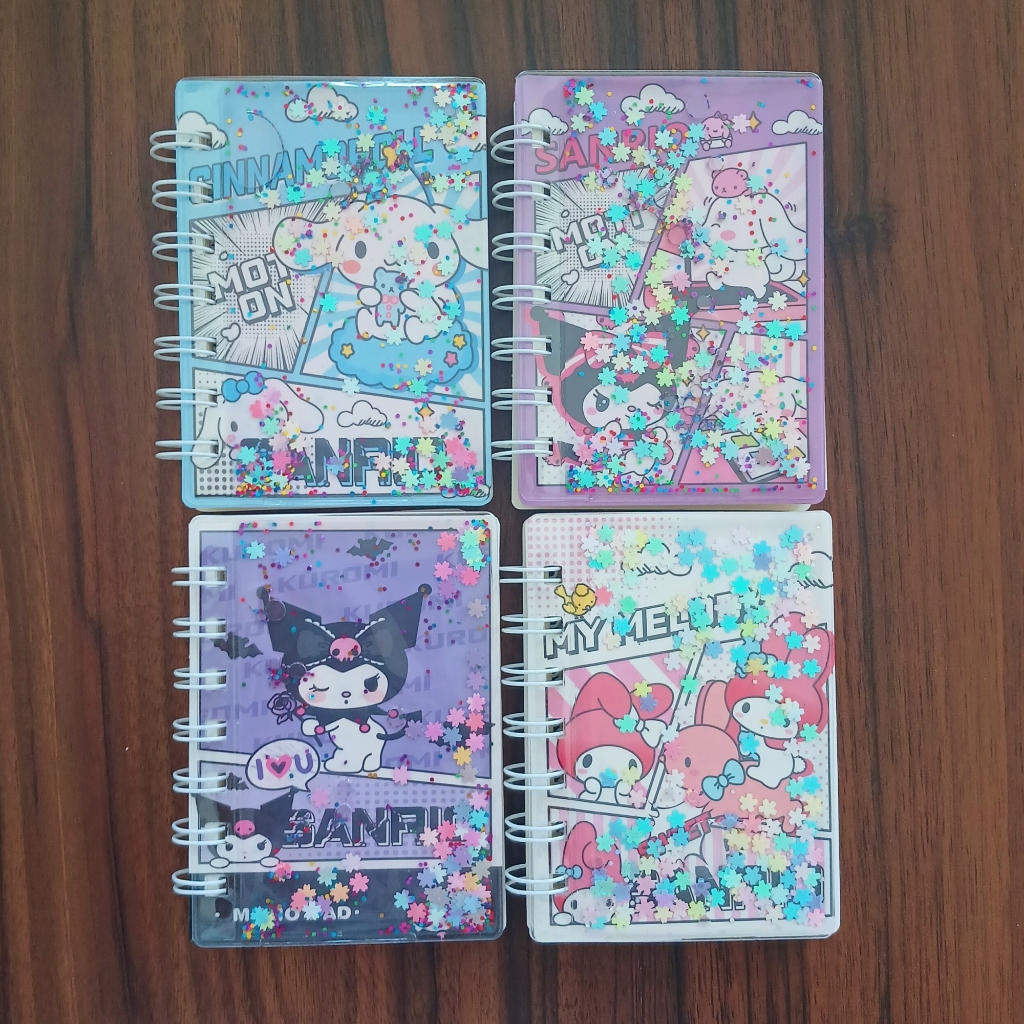

Mini Notebook A7 Motif sanrio Glitter Air