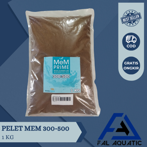 Pelet Mem 300-500 Mikron 1 KG / Pelet Ikan 3/5 / Mem Prime
