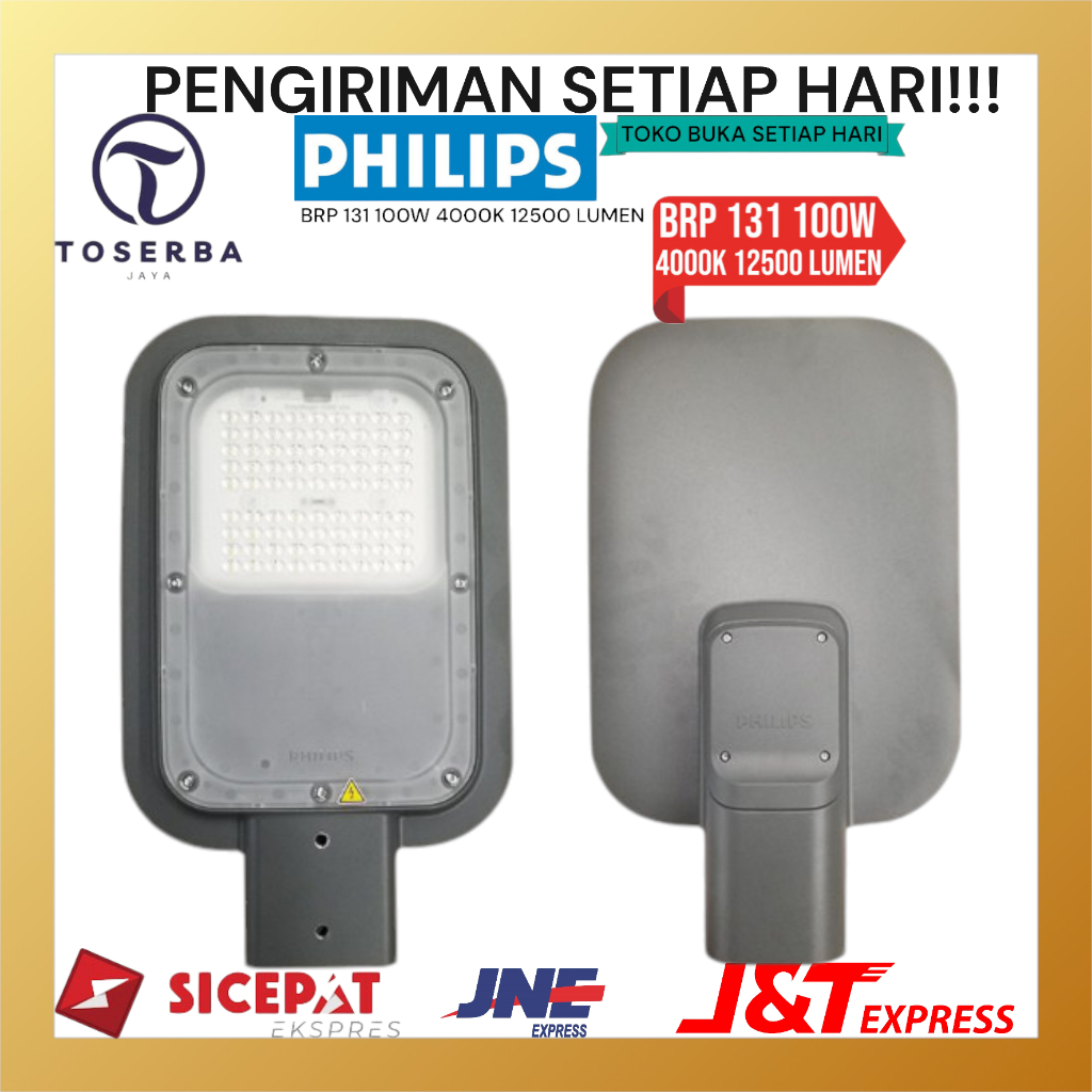 LAMPU JALAN PHILIPS BRP 131 PJU BRP131 LED140 NW 4000K 12500 LUMEN