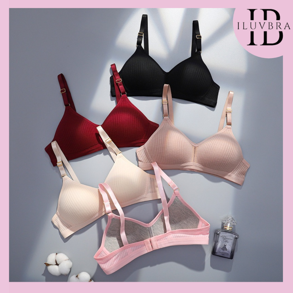 Iluvbra Br649 Bra Bh Wanita Tanpa Kawat Bahan Halus Pakaian Wanita Fashion