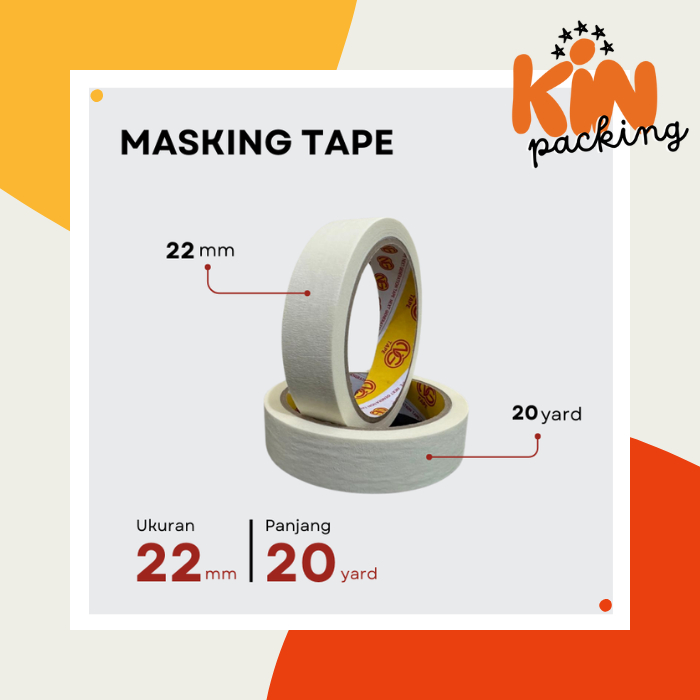 

LAKBAN KERTAS / MASKING TAPE 1 INCH 22 MM