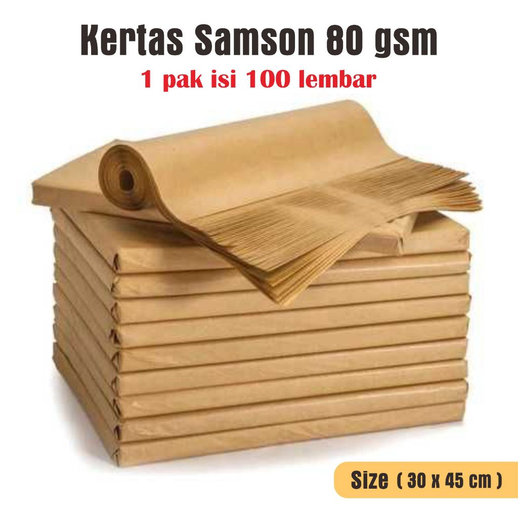 

( 100 lembar ) kertas samson coklat alas kaki cuci mobil cetak alas cuci mobil 80 gsm 30 x 45 cm