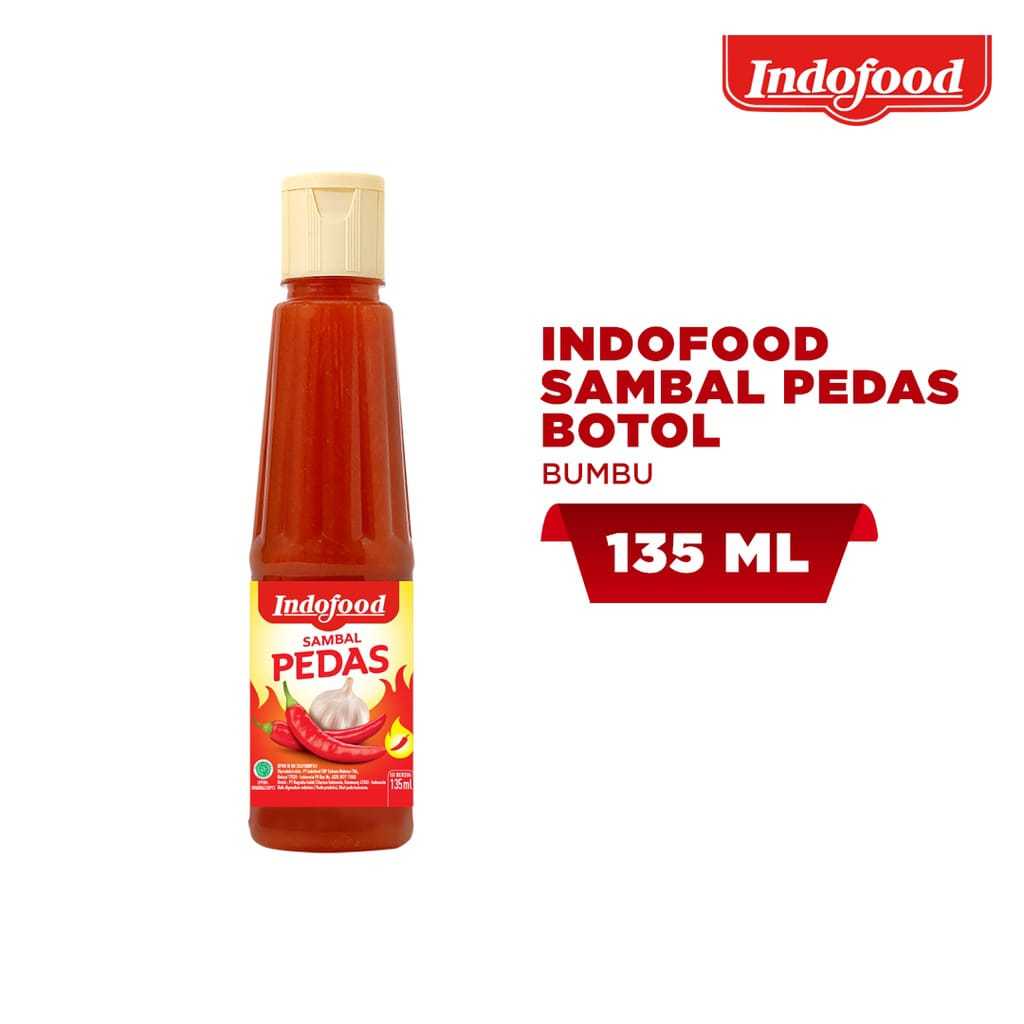 

Sambal Indofood Pedas Botol 135 ml / SAOS SAMBAL INDOFOOD BOTOL