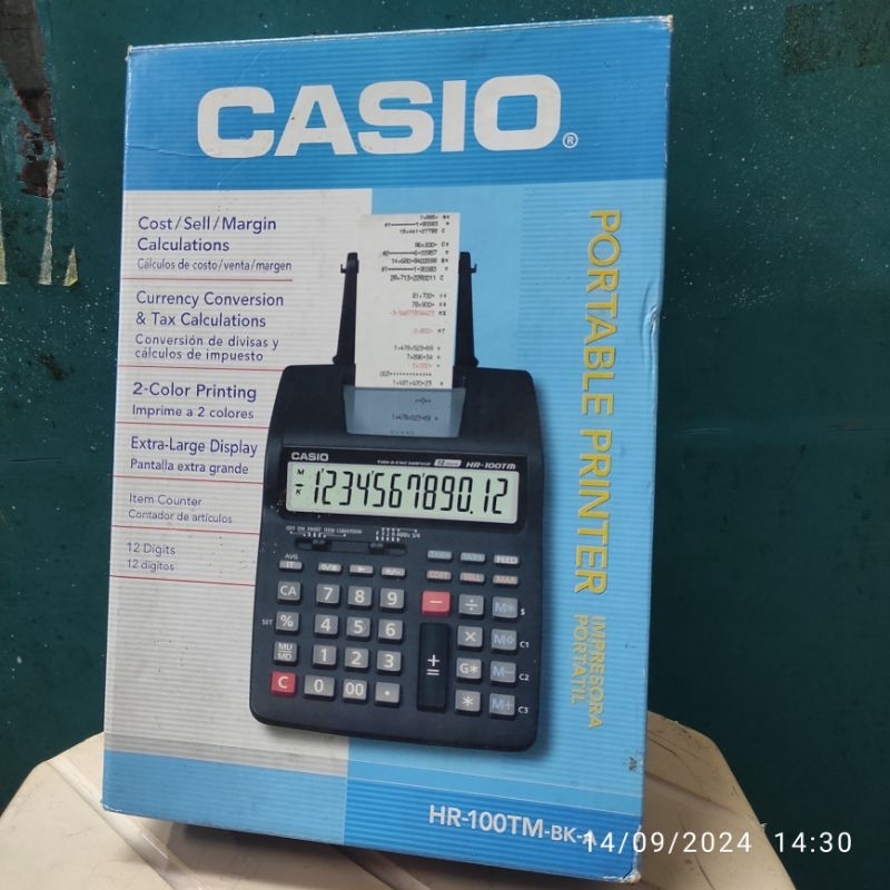 

Kalkulator Printing/Calculator Kasir CASIO HR 100TM/NEW BARU/REAL PICTURE/READY