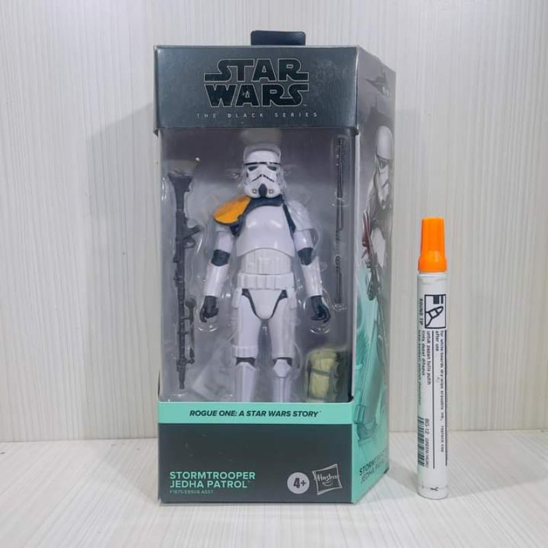 mainan action figure starwars stormtroper jedha patrol rogue one a star wars story black series Star
