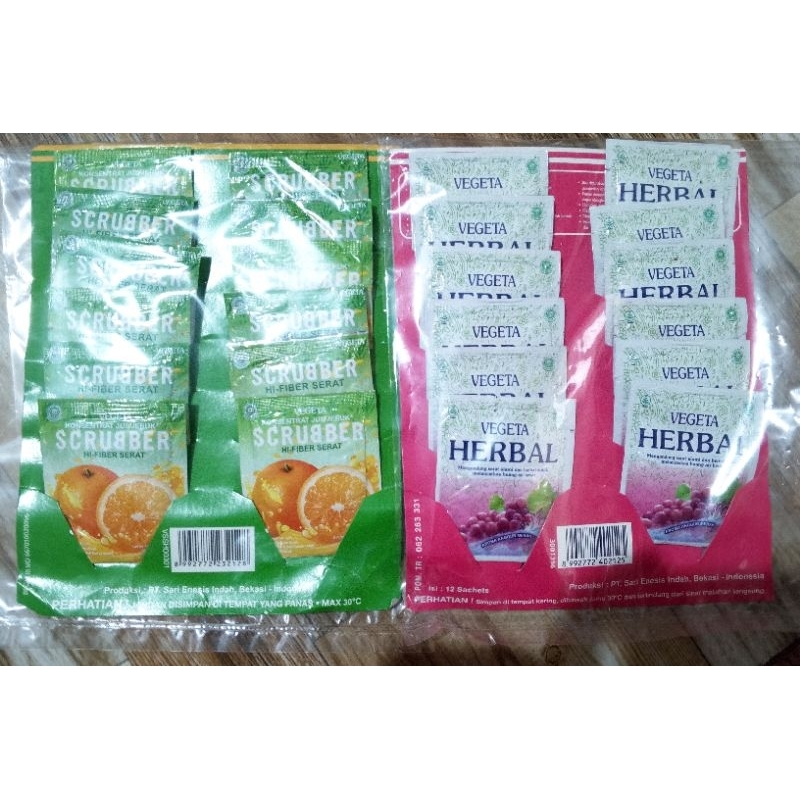 

Vegeta Herbal Scrubber Sachet 5g Isi 12 Sachet