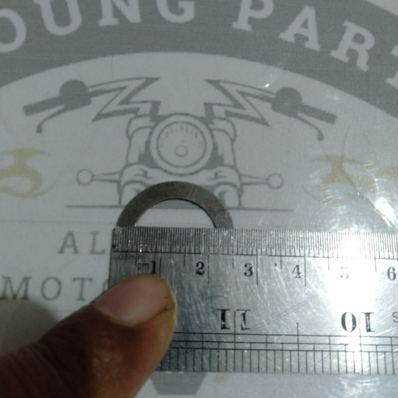 Ring Plat Khusus Tipis M17 Dalaman Mesin Baja (2 Pcs)