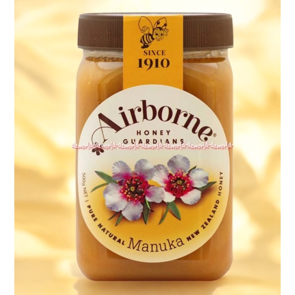 

Airborne Honey Guardians Manuka 500gr madu dari Selandia Baru dengan manuka yang menyehatkan tubuh Air borne