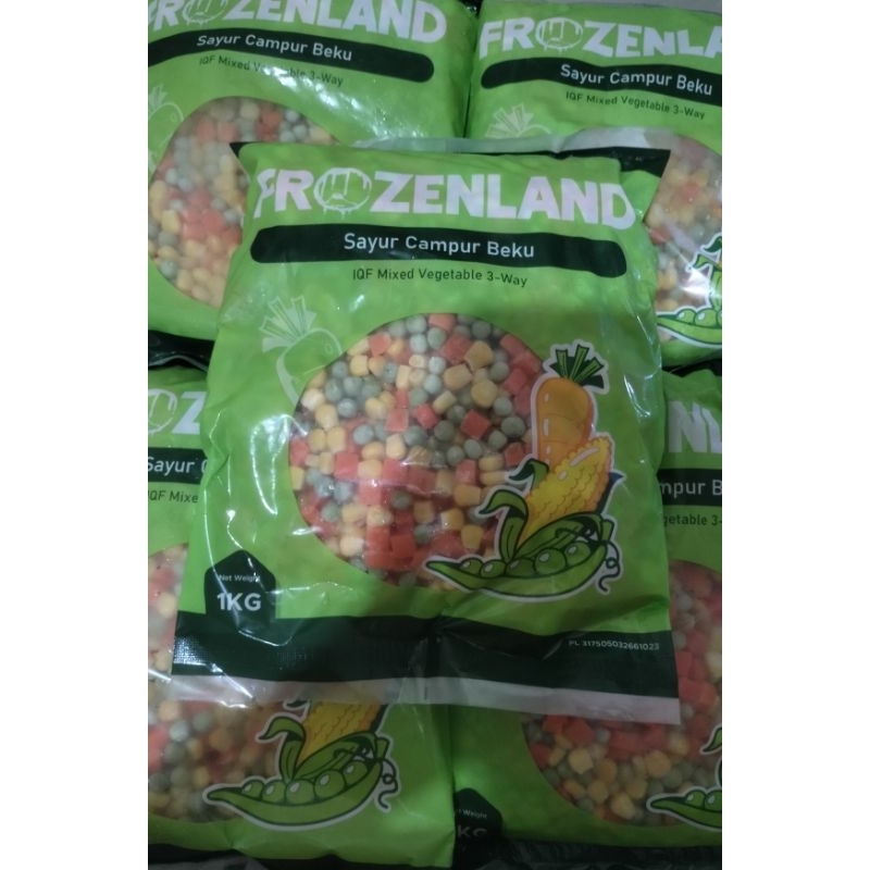 

Vegetable Mix 3-Way/ Sayuran Campur Frozenland 1 Kg