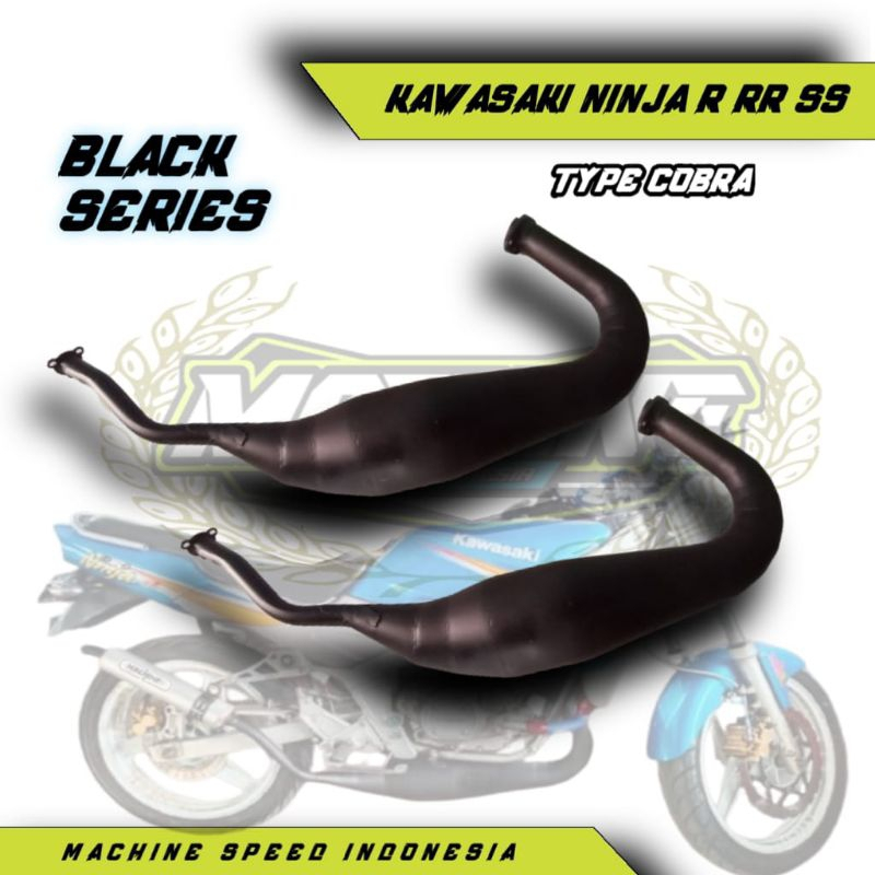 PERUT CHAMBER KNALPOT NINJA R SS RR COBRA BLACK SERIES ORIGINAL MAHINE BUKAN CMS