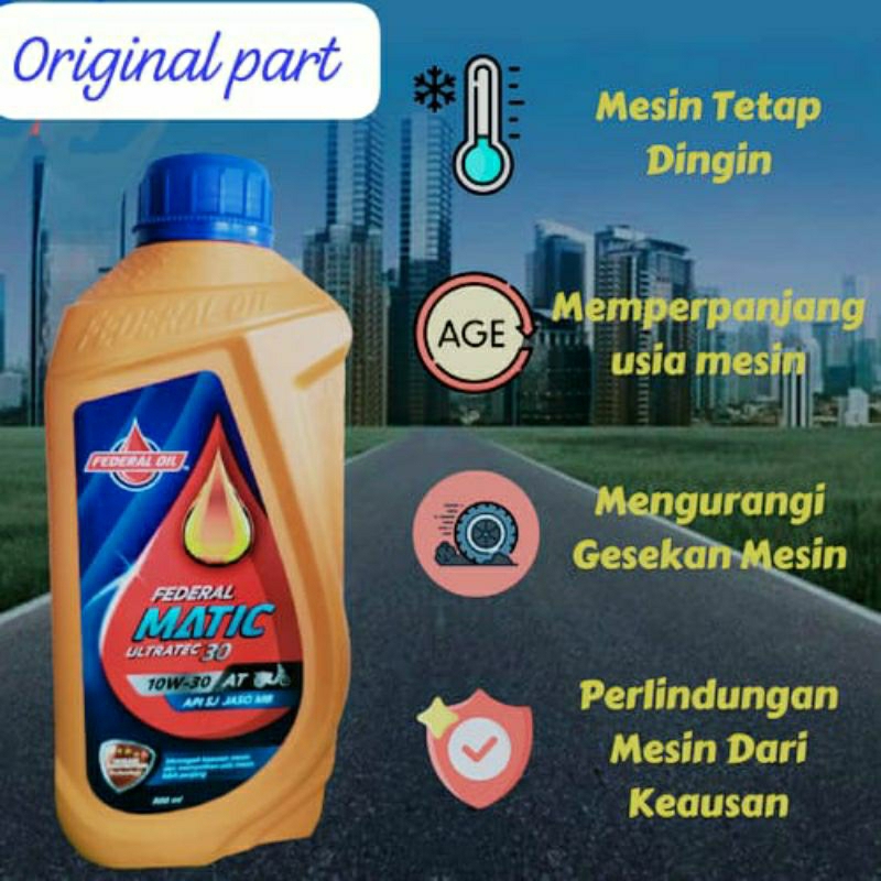 oli federal matic ultratec 0.8 original produk by federal oil