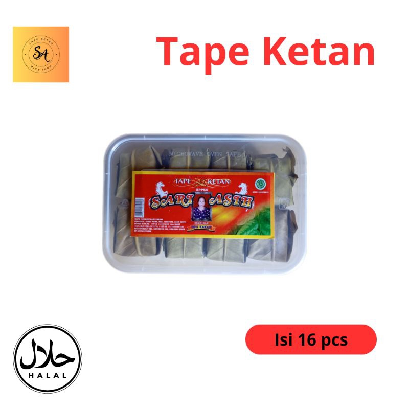 

Tape Ketan Khas Kuningan Kemasan Mika 16 pcs Sari Asih