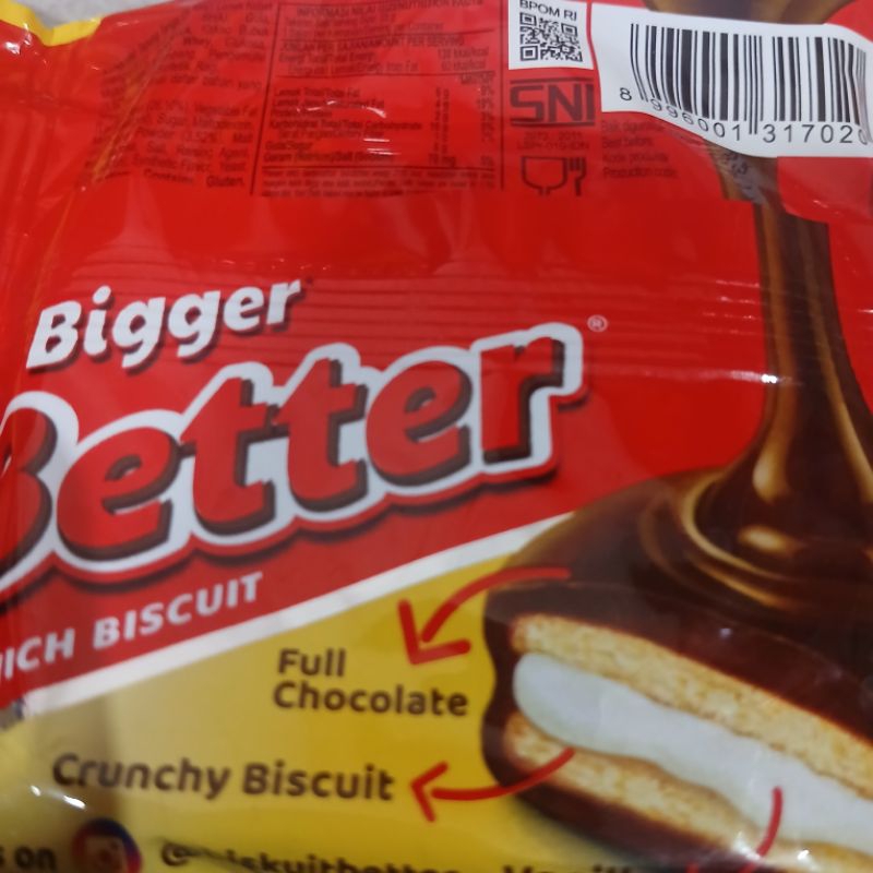 

RB Biskuit BETTER Renceng isi 10 Sandwich Biskuit