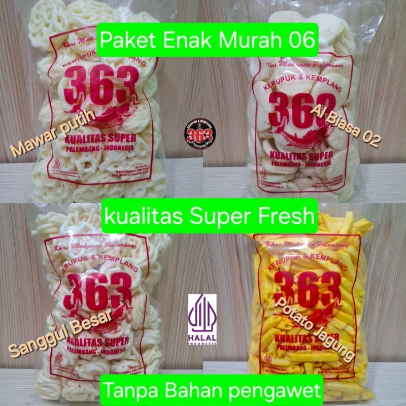 

PAKET ENAK MURAH 6 Kerupuk Kemplang 363 Asli Ikan Enak Halal