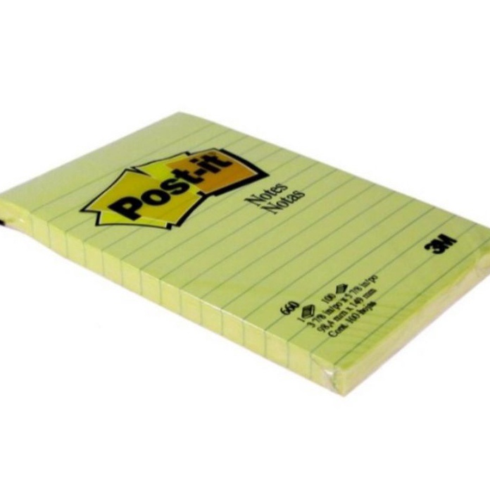 

MURAH LEBAYYYY 3M post it sticky notes yellow lines bergaris 66
