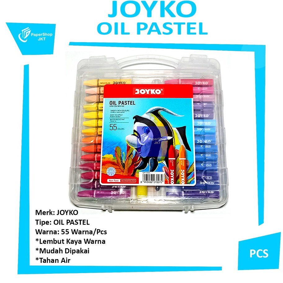 

HARGA TERJUN BEBAS Krayon Minyak 55 Warna Crayon 55 Colors Oil Pastels Set
