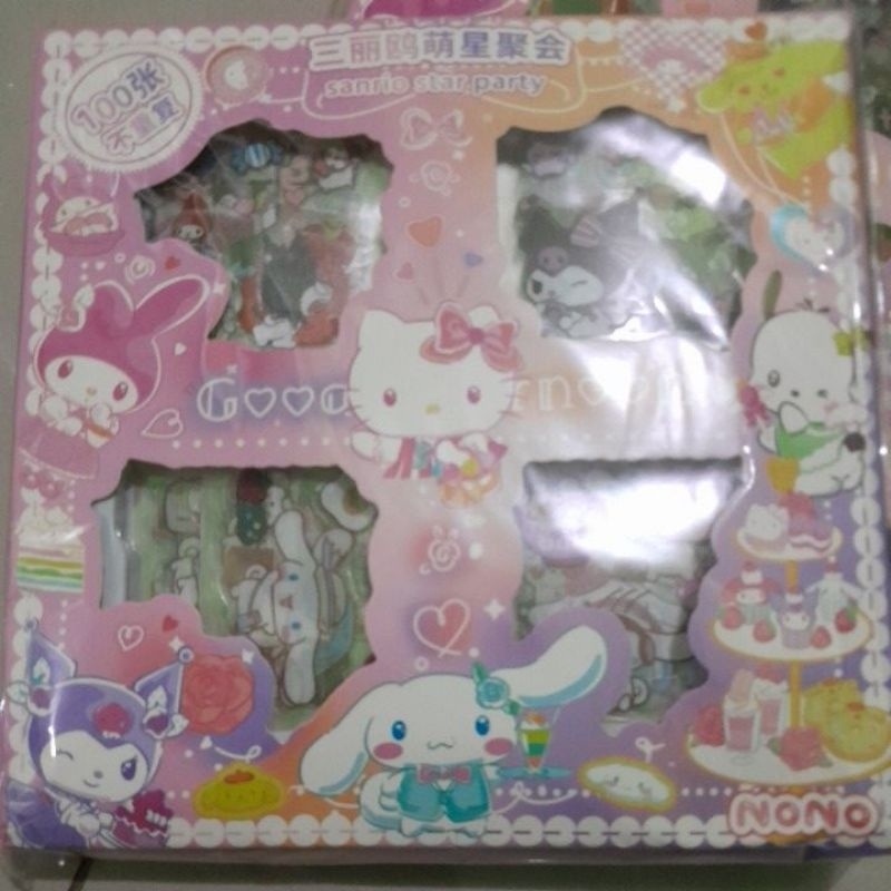 

Stiker Sanrio star party isi 100 lembar stiker aesthetic