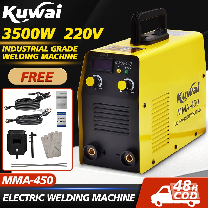 KUWAI Mesin Las MMA-450 Inverter mesin las listrik Portable IGBT Inverter Welding