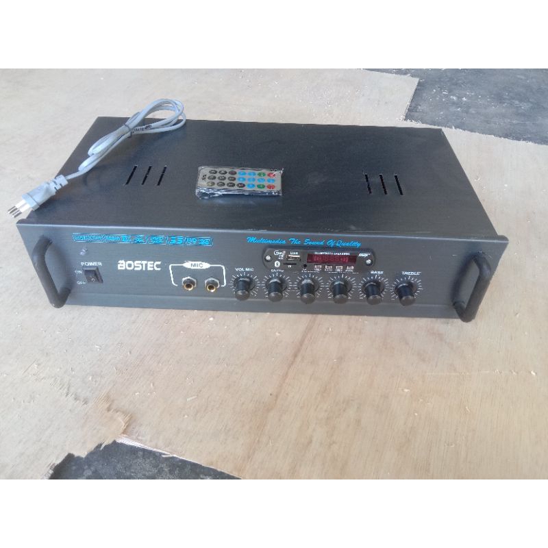 power amplifier murah berkualitas SETREO 10 amper ct 45 biasa full fitur lengkap efek echo mic digit