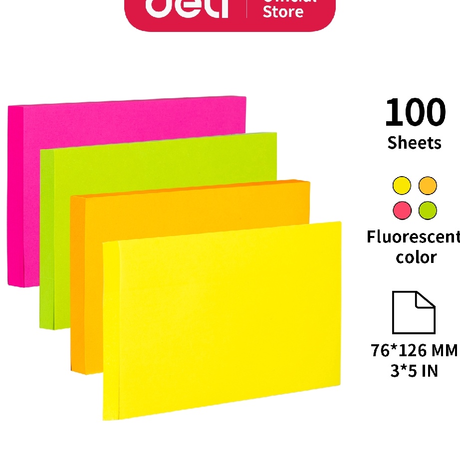 

REWARD PROGRAM Deli Memo tempel Sticky Notes 76126mm 35 perekat yang kuat tahan lama EA252