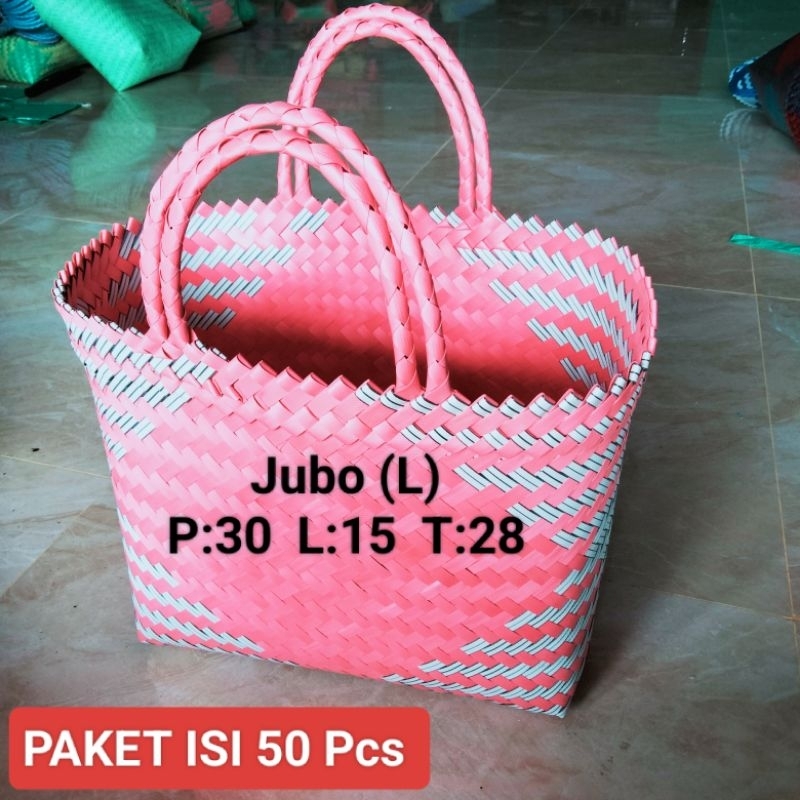 

Paket Hemat Tasanyaman Lurik Besar 50pcs/Tasembako