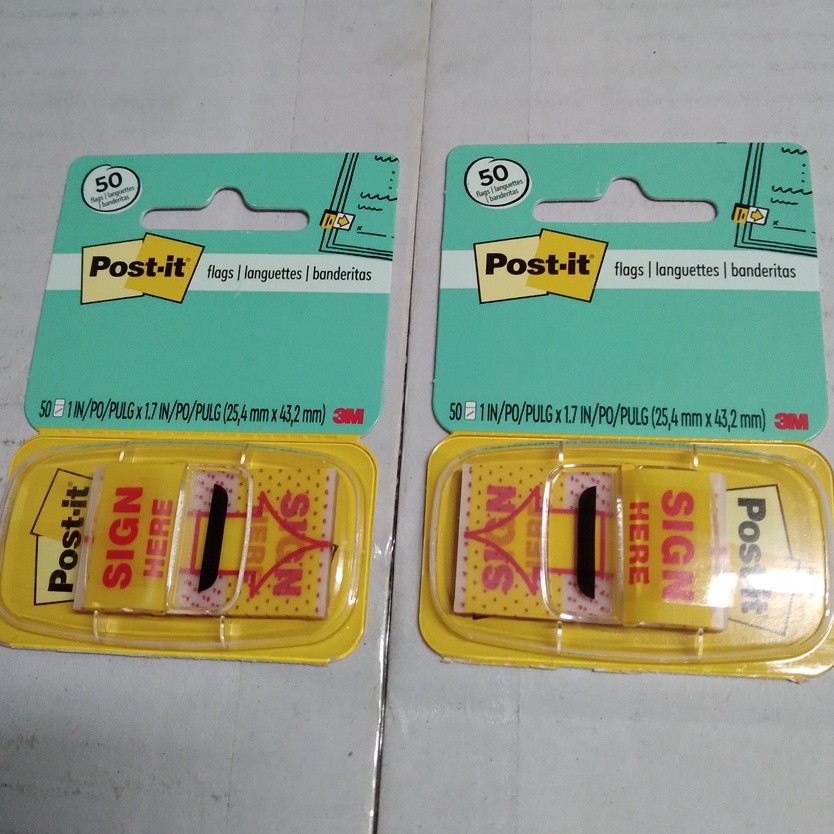 

BIG SELLER Post It Sign here 3M