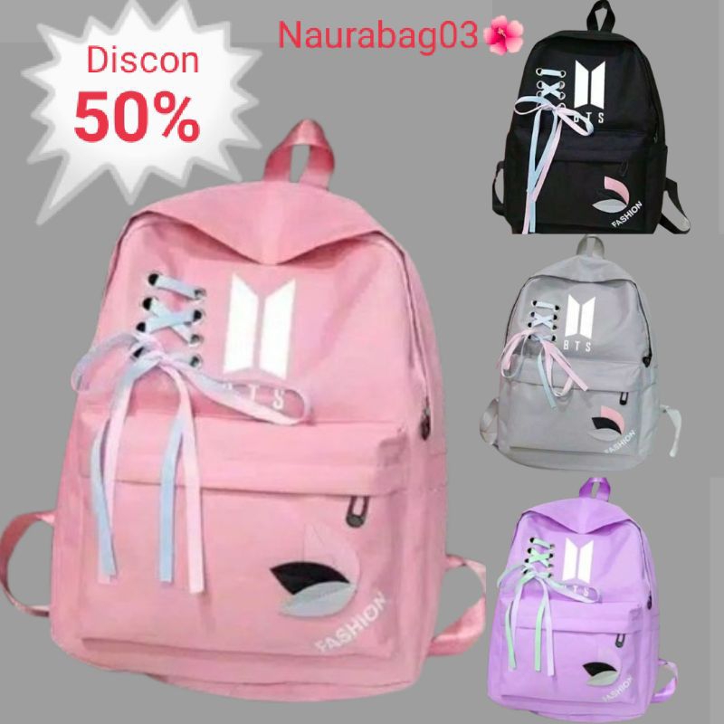 Tas ransel model BTS tas sekolah SD SMP tas kekinian terbaru