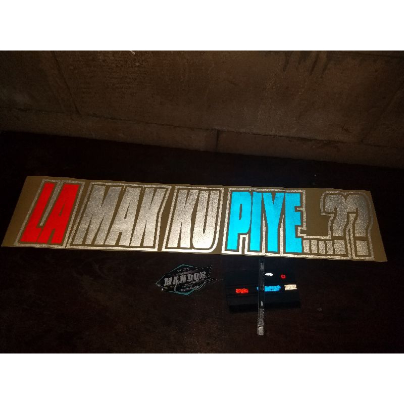 

sticker lucu la mak ku piye