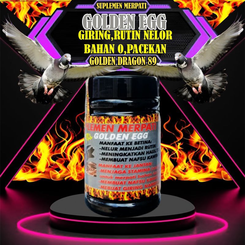SUPLEMEN MERPATI RUTIN NELOR BETINA JANTAN BAHAN,PACEK ATAU INDUK GOLDEN EGG || GOLDEN_DRAGON.89