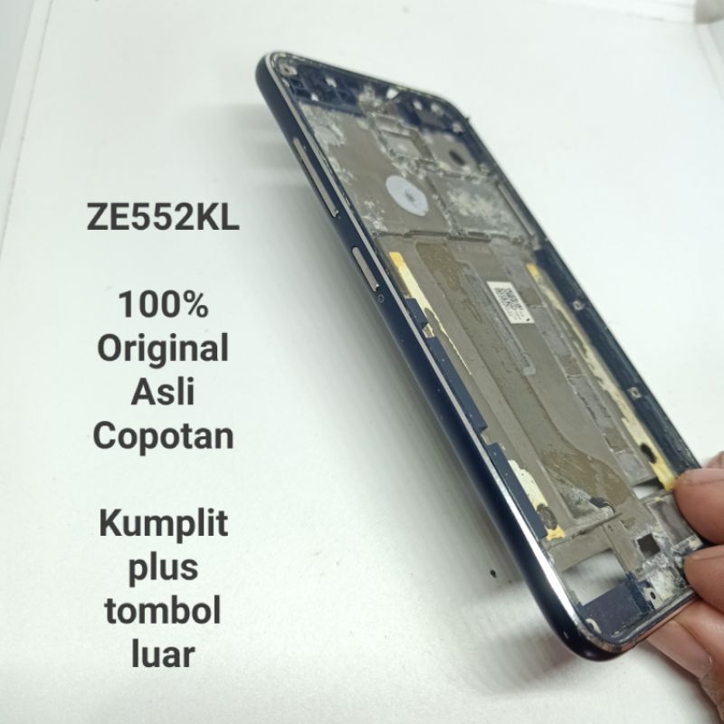 Frame tatakan lcd plus tombol luar Asus Zenfone 3 5,2 inchi / ZE520kl bekas Copotan sesuai foto