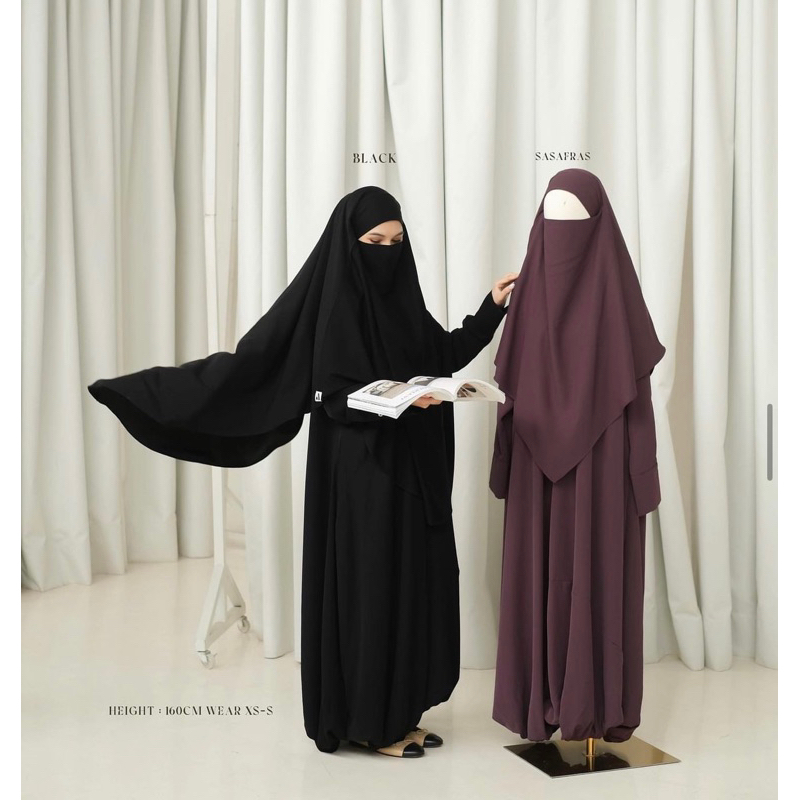 AQSA ABAYA ONLY ORIGINAL BY AQSA MODEST WEAR